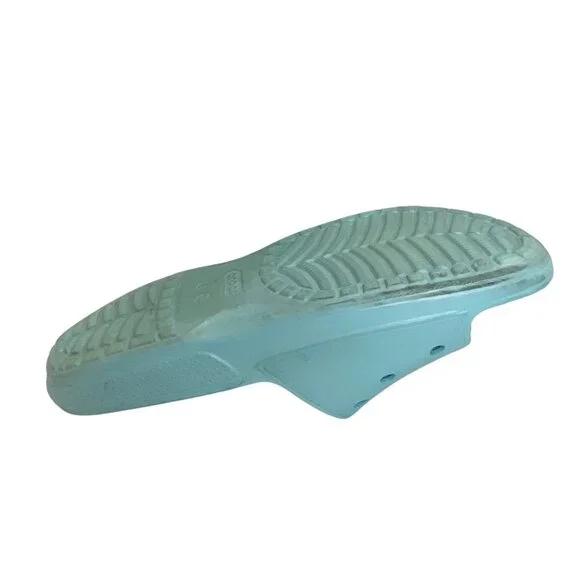 Crocs Classic Comfort Sandals Slip-On Flat Slide Blue Water Beach Shoe Size 10 - Picture 10 of 14